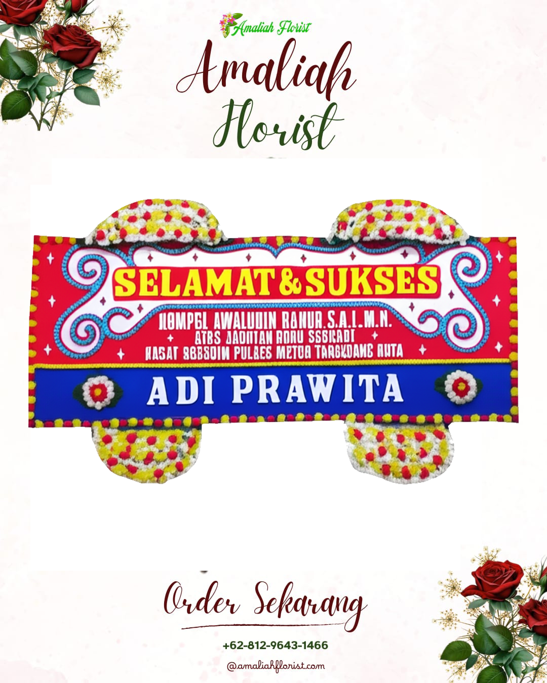 Papan Bunga Ucapan Selamat Tuminiting