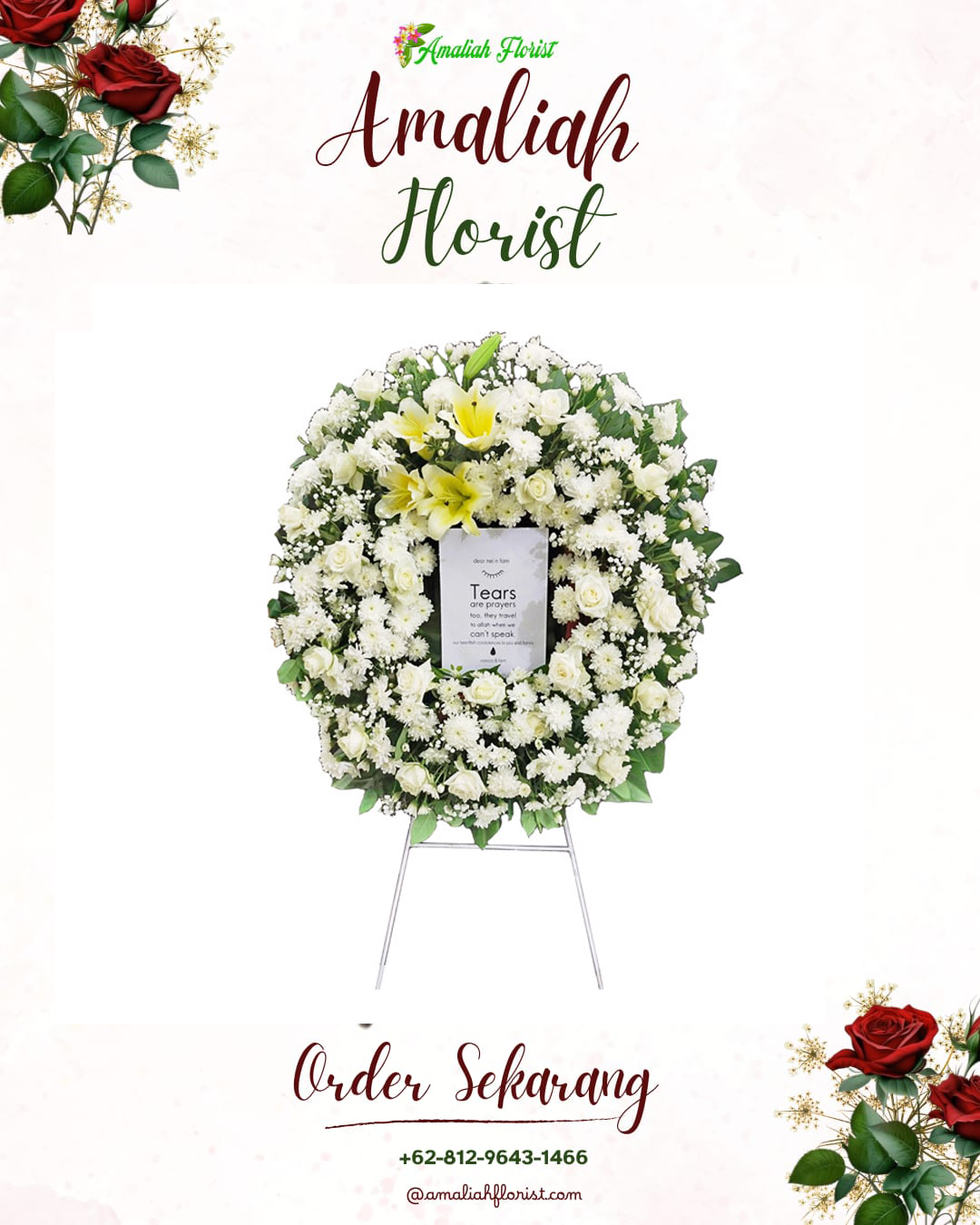 Krans Bunga Duka Tuminiting