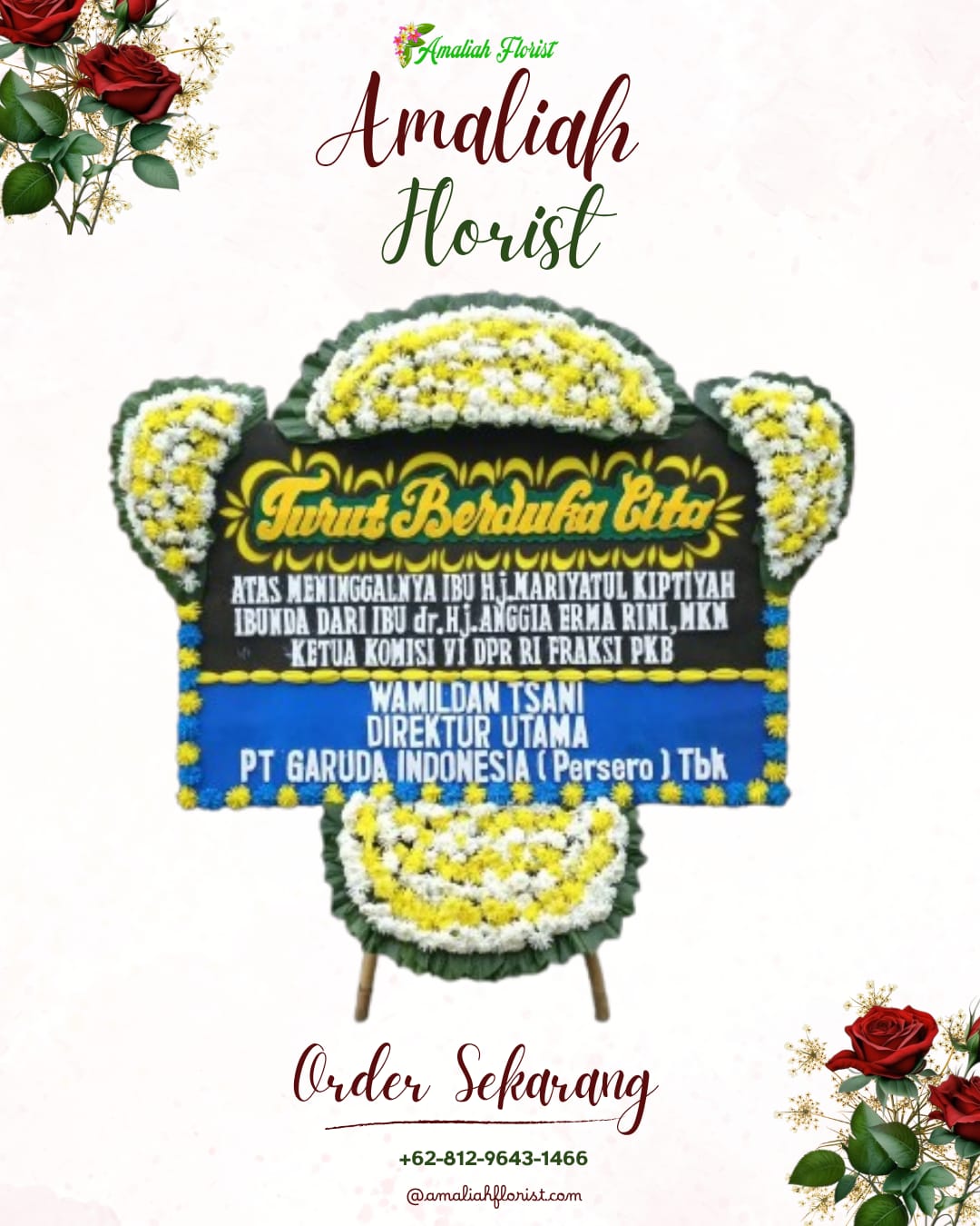 Papan Bunga Duka Tuminiting